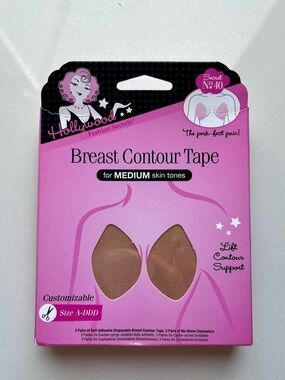 Hollywood Fashion Secrets Breast Contour Tape - Medium Skin Tone - NWT!
